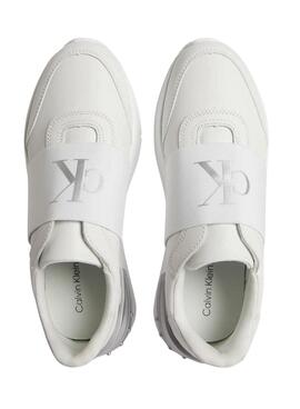 Zapatillas Calvin Klein Chunky para Mujer Blanca
