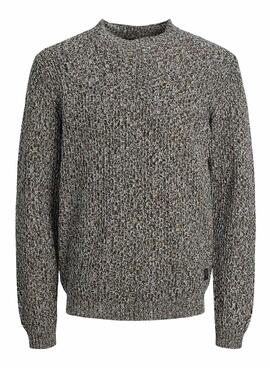 Jersey Jack And Jones Texturizado para Hombre Gris