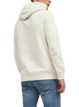 Sudadera Jack And Jones Capucha para Hombre Beige