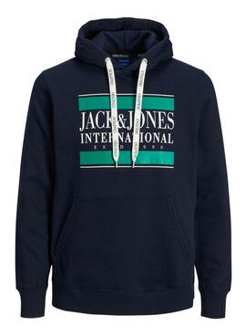 Sudadera Jack And Jones Capucha para Hombre Marina