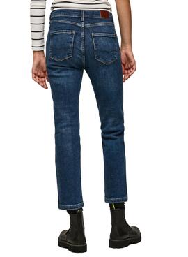 Pantalón Vaquero Pepe Jeans Dion 7/8 Mujer Marino