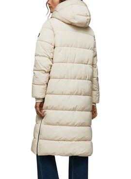 Chaqueta Pepe Jeans Gus Larga para Mujer Beige