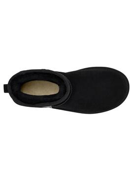 Bota UGG Classic Mini Side Logo para Mujer Negro