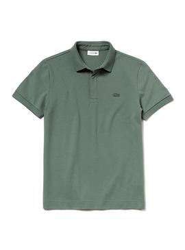 Polo Lacoste Paris Verde Claro Hombre