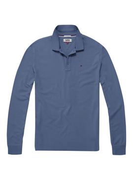 Polo Tommy Jeans Essential Azul Hombre