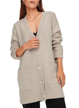 Chaqueta Only Airy Life Botones para Mujer Beige
