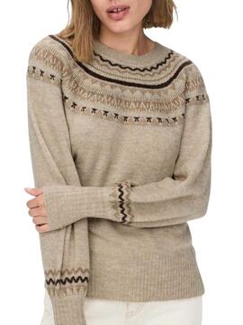 Jersey Only Lona Estructura para Mujer Beige