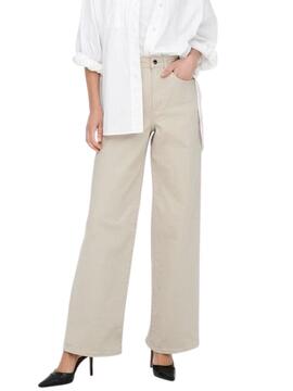 Pantalón Vaquero Only Camille Extra Beige Mujer