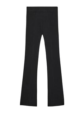 Pantalón Tommy Jeans Flare Negro Para Mujer