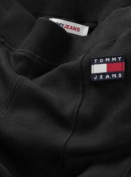 Pantalón Tommy Jeans Flare Negro Para Mujer