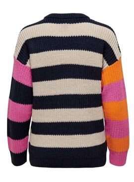 Jersey Only Nicci Mix Stripe Negro Para Mujer