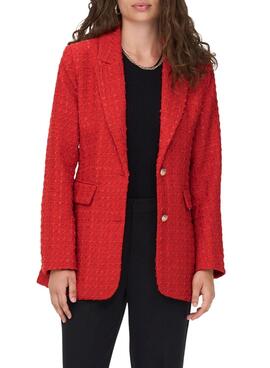 Blazer Only Kennedy Boucle Naranja Para Mujer