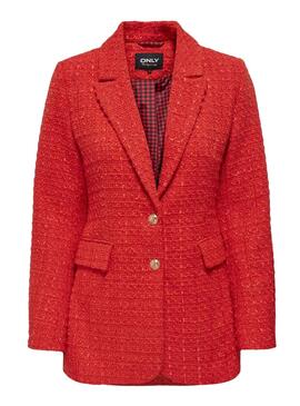 Blazer Only Kennedy Boucle Naranja Para Mujer