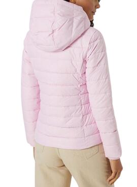 Chaqueta Tommy Jeans Basic Rosa Para Mujer