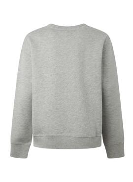 Sudadera Pepe Jeans Nanette Gris Para Mujer