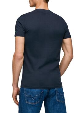 Camiseta Pepe Jeans Santino Logo Marino Hombre