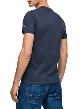 Camiseta Pepe Jeans Sawer Marino Para Hombre