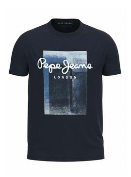 Camiseta Pepe Jeans Sawer Marino Para Hombre