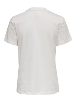 Camiseta Only Aria Reg para Mujer Blanco