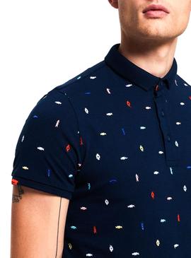 Polo Superdry City State Azul Marino Hombre