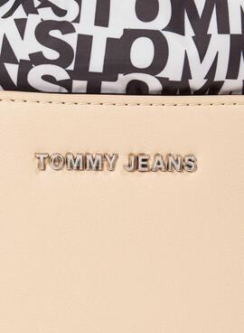 Bolso Tommy Jeans Academia Bucket Mujer Beige