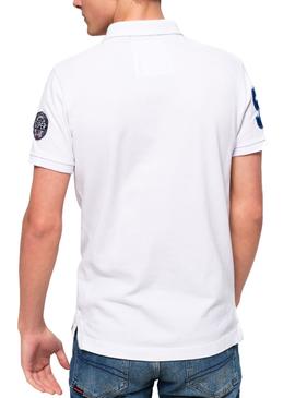 Polo Superdry Classic Superstate Blanco Hombre