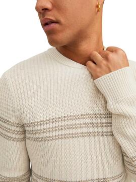 Jersey Jack and Jones Cosporty para Hombre Beige