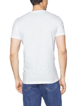 Camiseta Calvin Klein Institutional Hombre Blanco