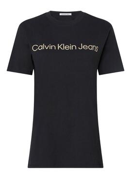 Camiseta Calvin Klein Institutional Hombre Negro