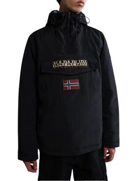 Chaqueta Anorak Napapijri Rainforest Hombre Negro