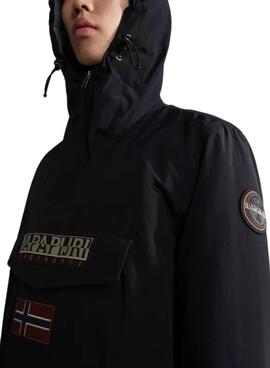 Chaqueta Anorak Napapijri Rainforest Hombre Negro