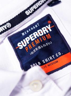 Polo Superdry Classic Superstate Blanco Hombre