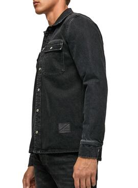 Sobrecamisa Pepe Jeans Weston Hombre Negro Denim