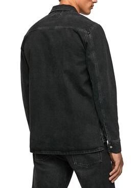 Sobrecamisa Pepe Jeans Weston Hombre Negro Denim