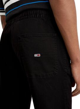 Pantalón Tommy Jeans Scanton Soft Hombre Negro