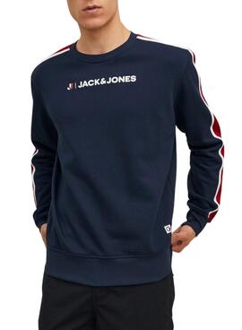 Sudadera Jack and Jones Logan para Hombre Marino