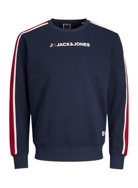Sudadera Jack and Jones Logan para Hombre Marino