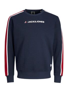 Sudadera Jack and Jones Logan para Hombre Marino