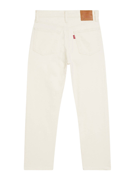 Pantalón Vaquero Levis 501 Crop Blanco para Mujer