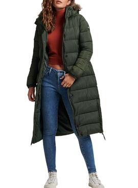 Cazadora Superdry Mid Layer Long Mujer Verde