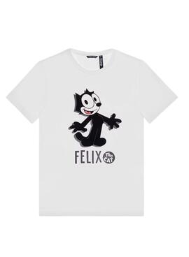 Camiseta Antony Morato Felix The Cat Hombre Blanca