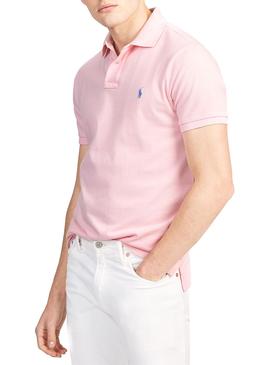 Polo Polo Ralph Lauren Custom Slim Rosa Hombre