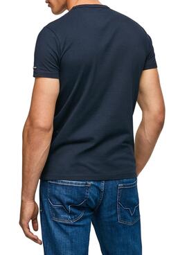 Camiseta Pepe Jeans Trevor Marina Para Hombre