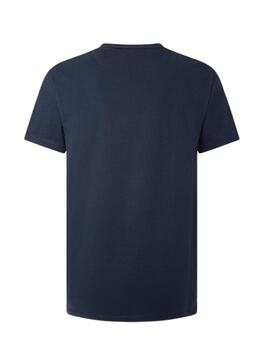 Camiseta Pepe Jeans Trevor Marina Para Hombre