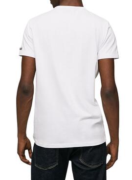 Camiseta Pepe Jeans Trevor Blanca Para Hombre