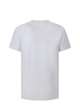 Camiseta Pepe Jeans Trevor Blanca Para Hombre