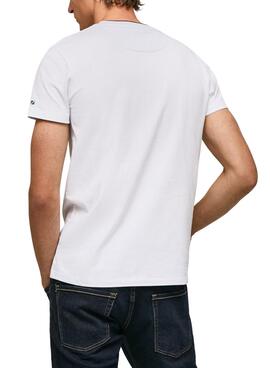 Camiseta Pepe Jeans Truman Blanco para Hombre