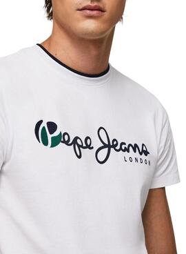 Camiseta Pepe Jeans Truman Blanco para Hombre