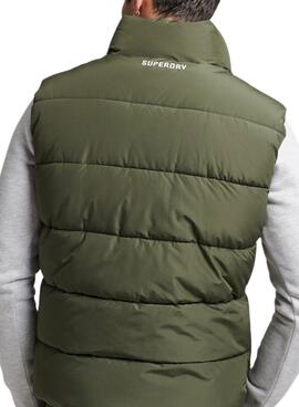 Chaleco Superdry Sports Puffer Gilet Hombre Verde