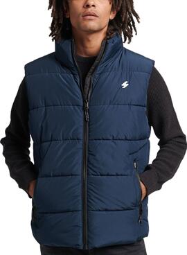 Chaleco Superdry Sports Puffer para Hombre Marino